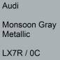 Preview: Audi, Monsoon Gray Metallic, LX7R / 0C.